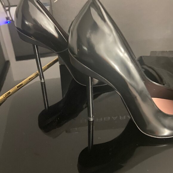 ALMOST NWOT Barbara Bui Black Leather Pumps - Gorgeous - Size 36/6 - Picture 3 of 4